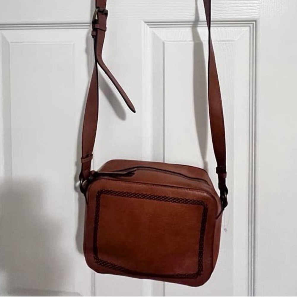 Brown Leather Crossbody Bag